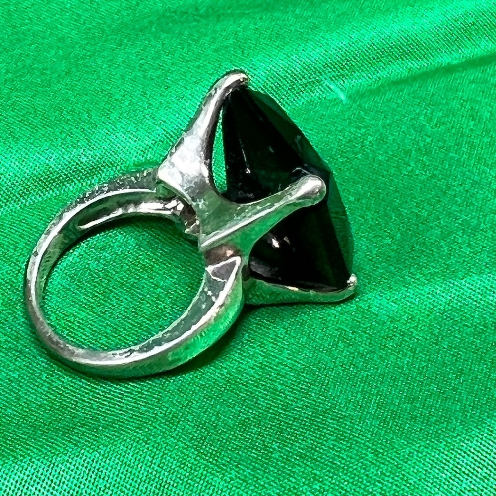 Black gemstone ring square cut - Picture 9 of 9
